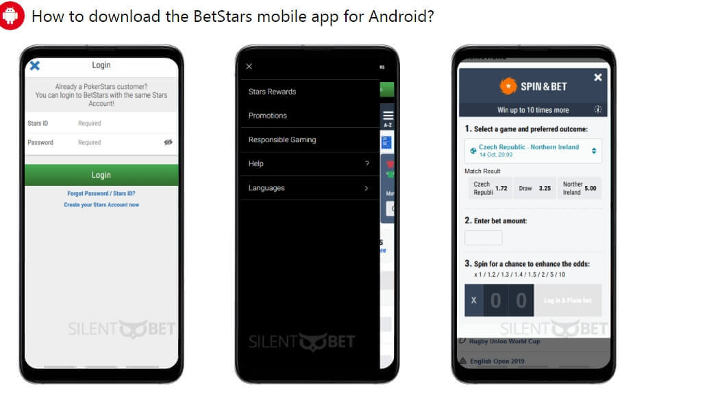 Betstars: обзор мобильной версии и приложения